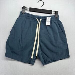 J Crew Shorts Men's XS Blue Chino Khaki Elastic Waist Preppy Stretch Pockets NEW